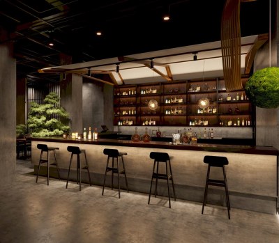 工业风酒吧3D模型下载